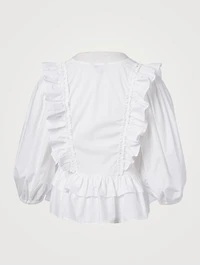 Nellis Cotton V-Neck Top