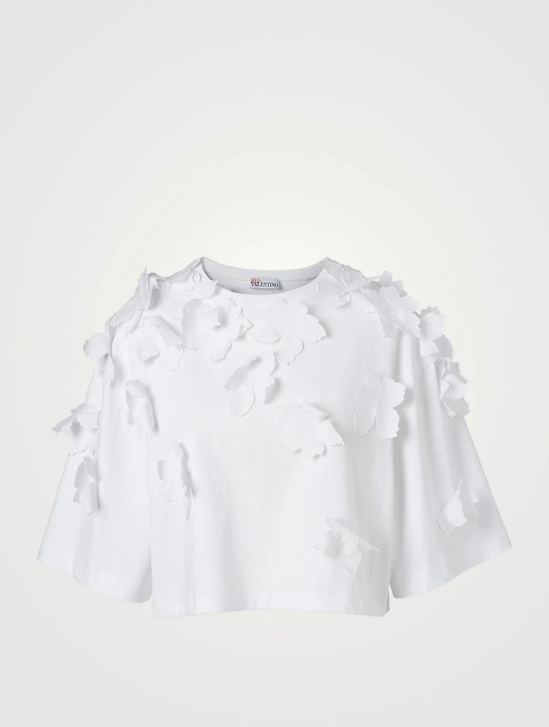 Floral Applique T-Shirt