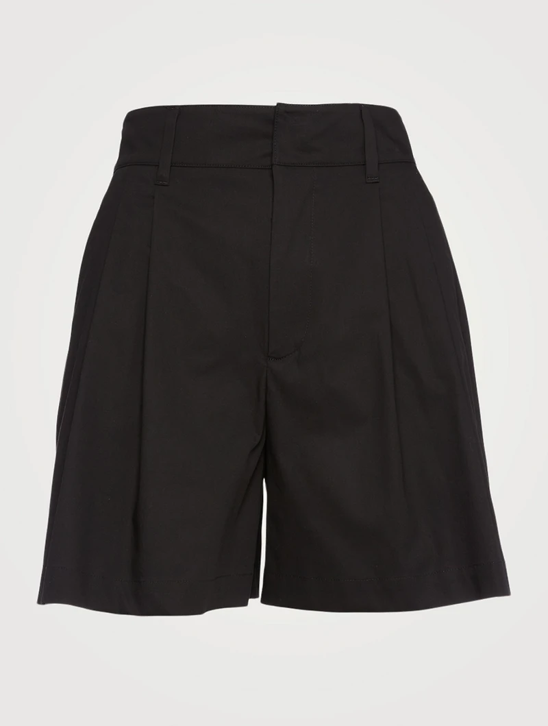 Stretch Cotton Poplin Shorts