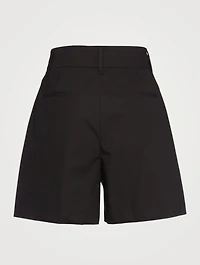 Stretch Cotton Poplin Shorts