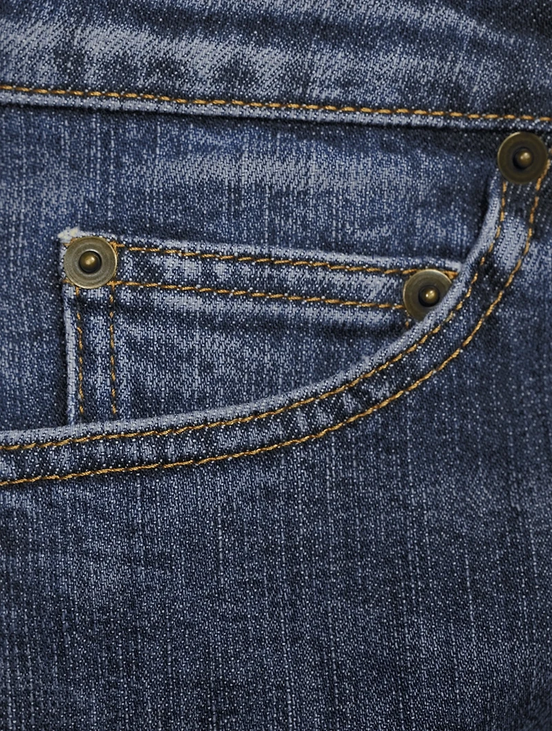 Denim Slim-Fit Bike Shorts