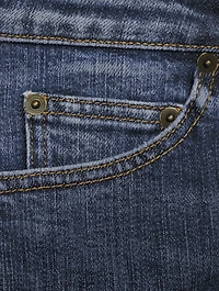 Denim Slim-Fit Bike Shorts
