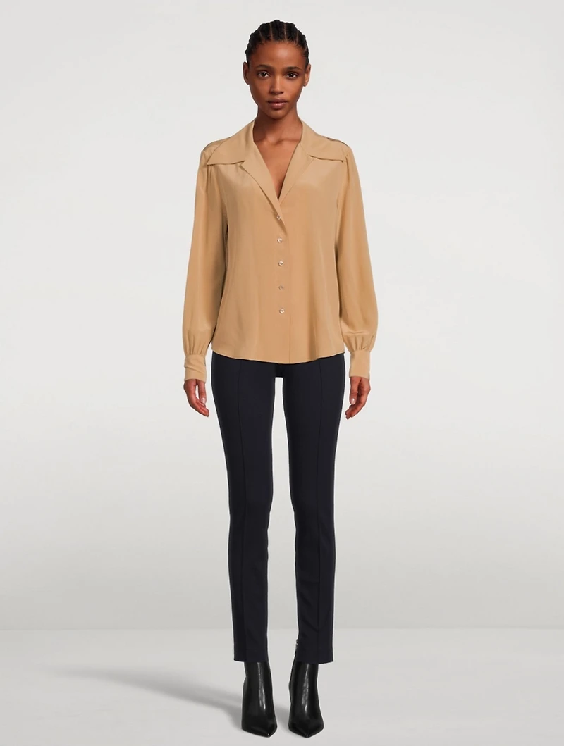 Silk Crepe De Chine Blouse
