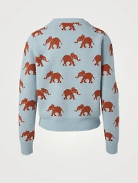 Wool Jacquard Crewneck Sweater