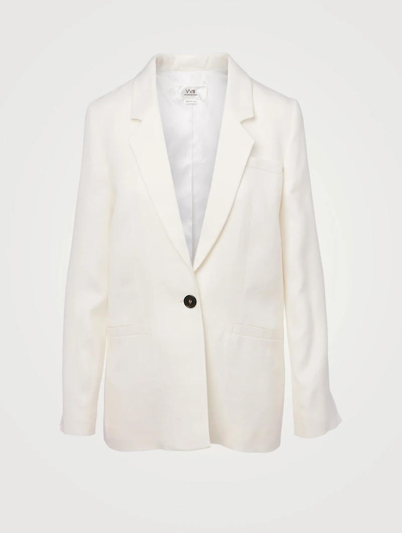 Basket Weave Tailored Blazer