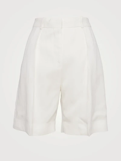 Basket Weave Tailored Shorts