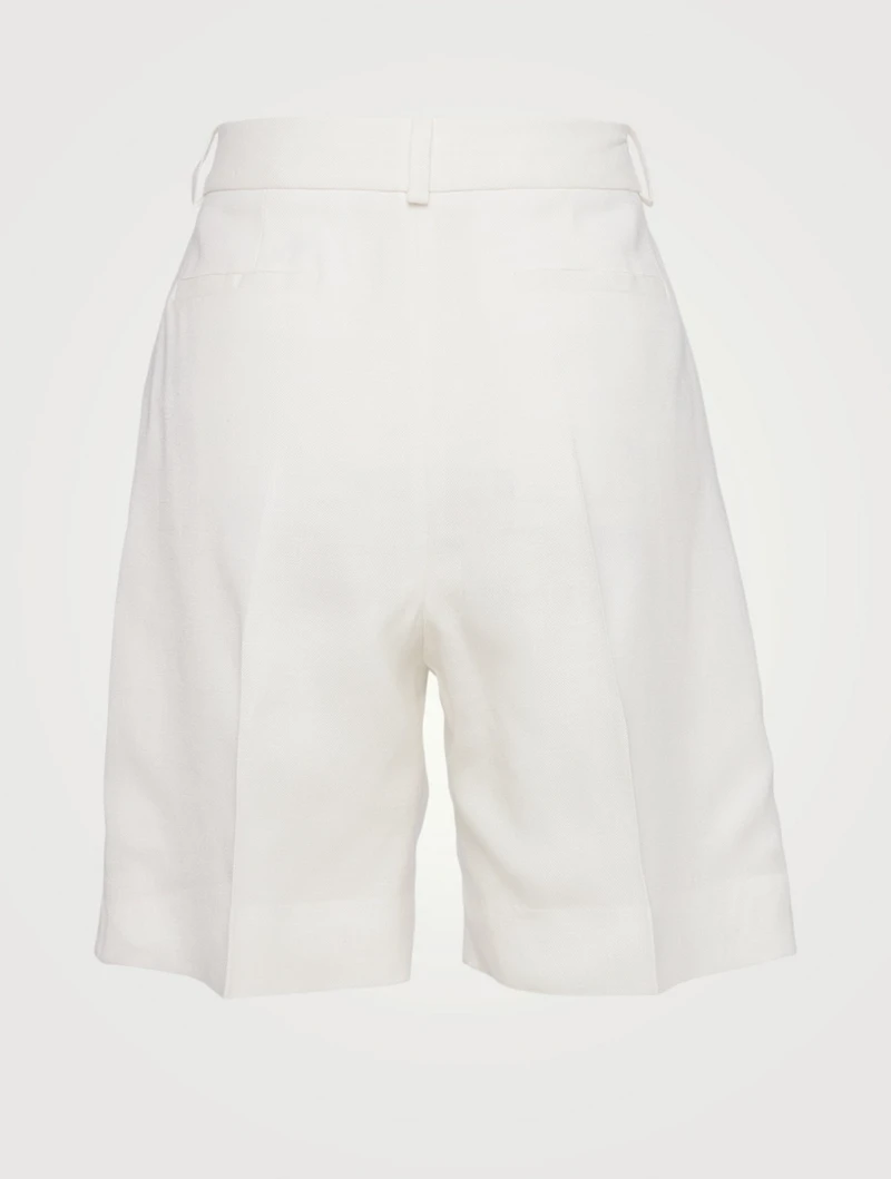 Basket Weave Tailored Shorts