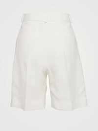 Basket Weave Tailored Shorts