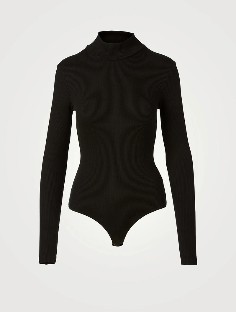 Turtleneck Long-Sleeve Bodysuit
