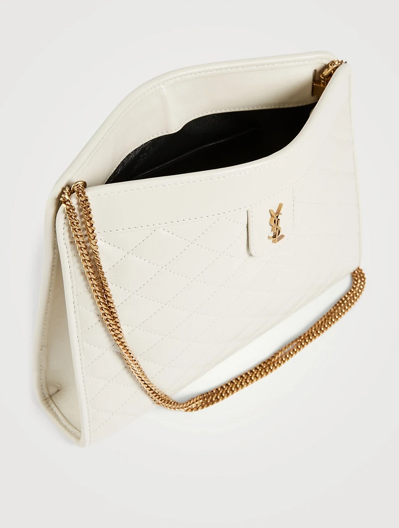Victoire YSL Monogram Leather Clutch Bag