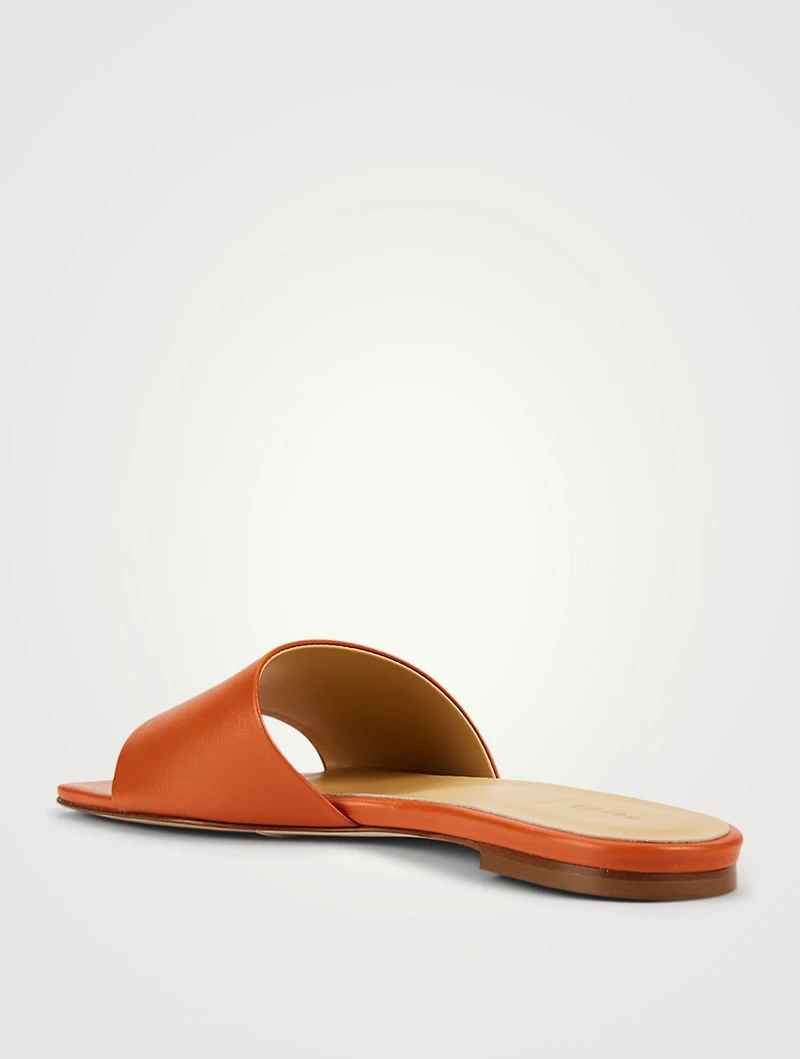 Anna Leather Slide Sandals