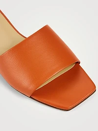 Anna Leather Slide Sandals