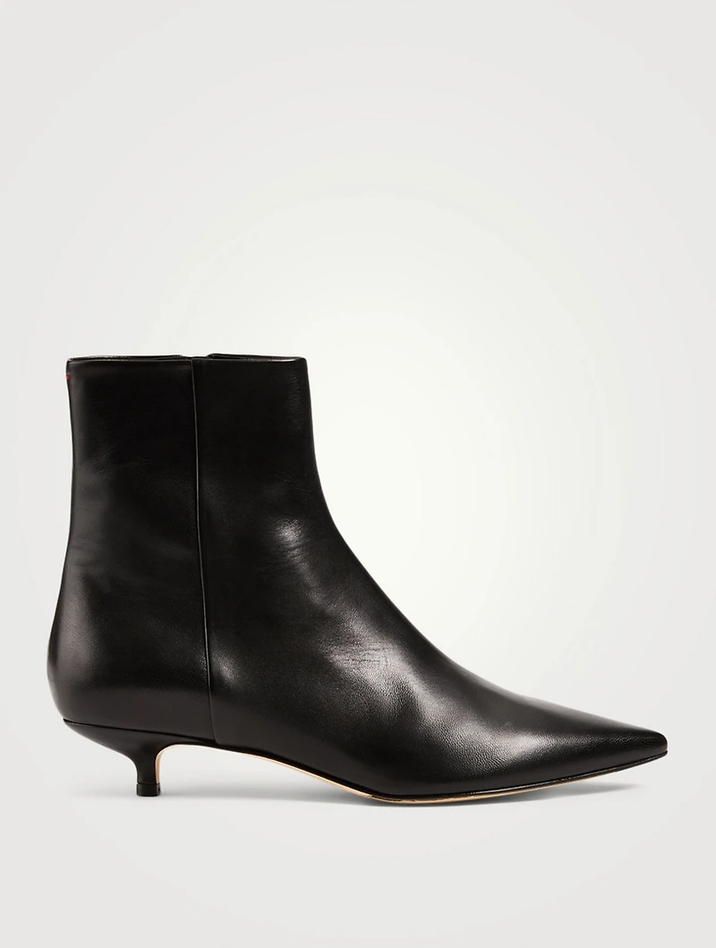 Ina Leather Heeled Ankle Boots