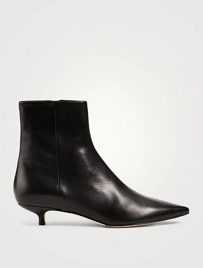 Ina Leather Heeled Ankle Boots