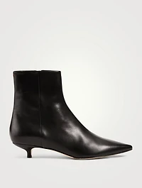 Ina Leather Heeled Ankle Boots