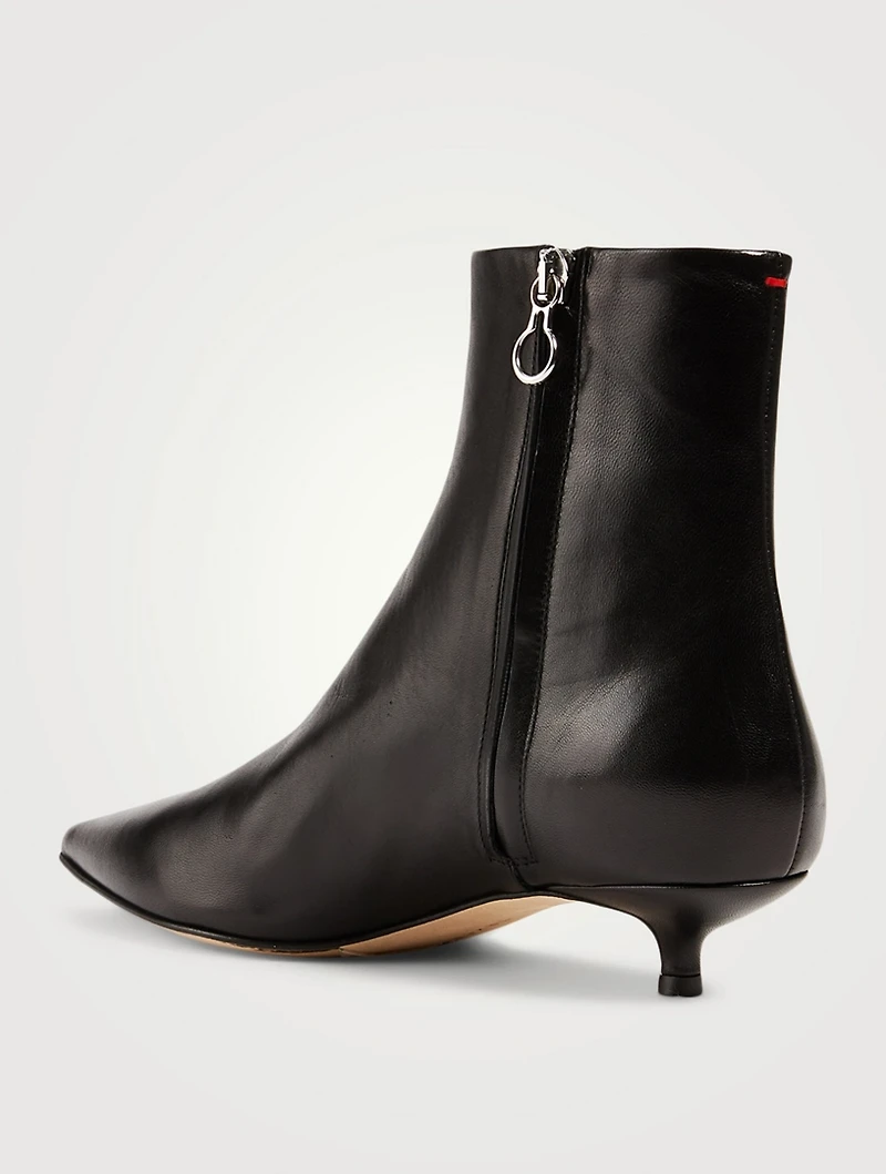 Ina Leather Heeled Ankle Boots
