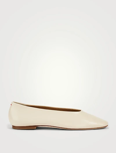 Kristen Leather Ballet Flats
