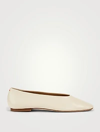 Kristen Leather Ballet Flats