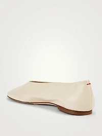 Kristen Leather Ballet Flats
