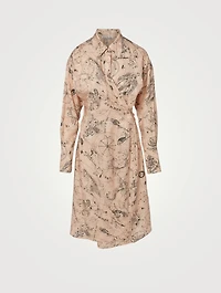 Printed Shirt Dress
