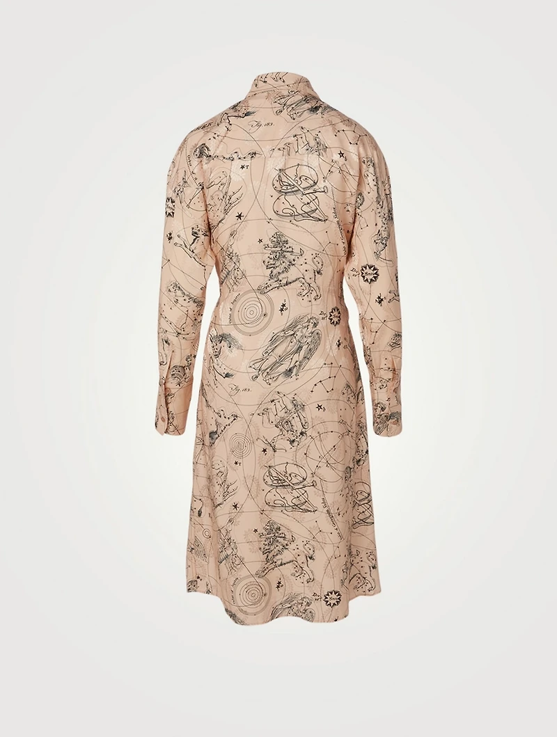 Printed Shirt Dress