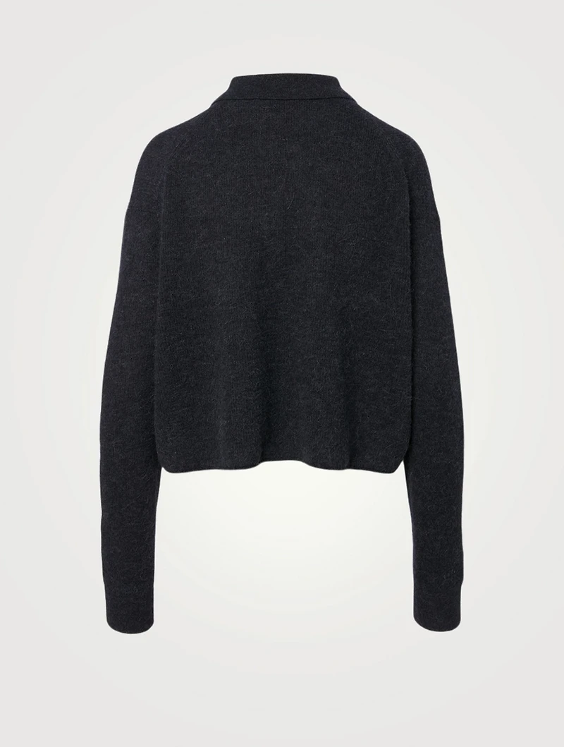 Alpaca And Wool Polo Sweater