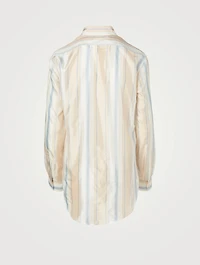 Long-Sleeve Shirt Striped Print