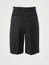 Wool-Blend Bermuda Shorts
