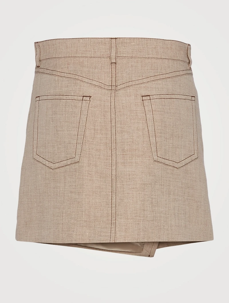 Asymmetric Mini Skirt