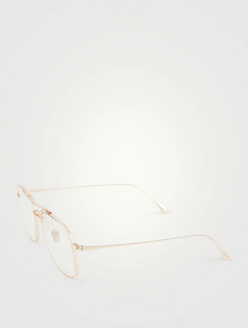 Aviator Optical Glasses With Blue Block Lenses