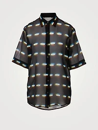 Clavelly Silk Printed Shirt