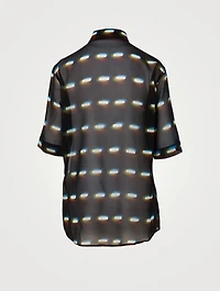 Clavelly Silk Printed Shirt