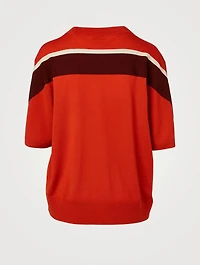 Next Wool Short-Sleeve Sweater