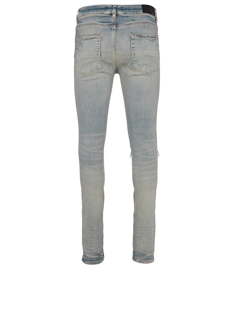 MX1 Skinny Jeans With Leather Patches