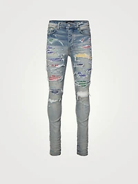 Rainbow Patch Skinny Jeans