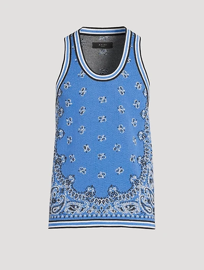 Cotton And Cashmere Tank Top Bandana Print
