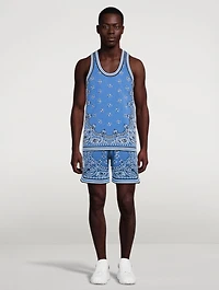 Cotton And Cashmere Tank Top Bandana Print