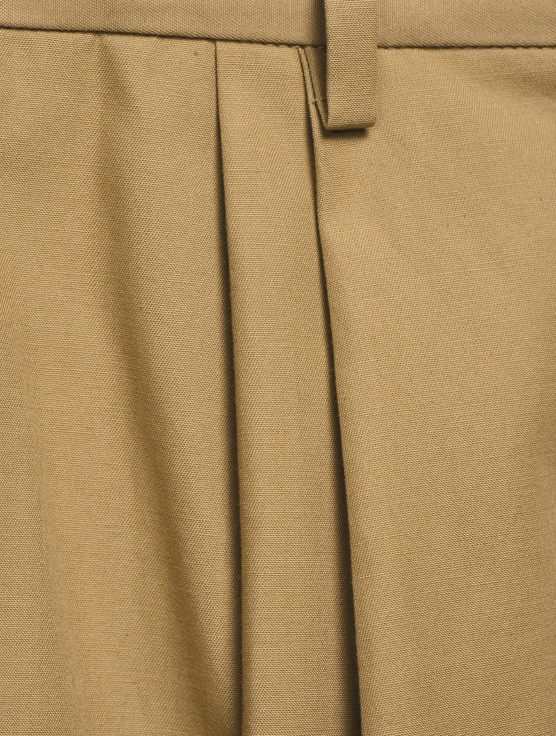 Single-Pleat Relaxed Pants