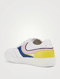 Graphic Leather Sneakers