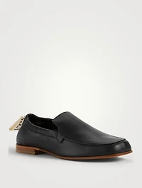 Elasticated Leather Loafers