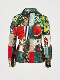Patchwork Jacquard Blazer