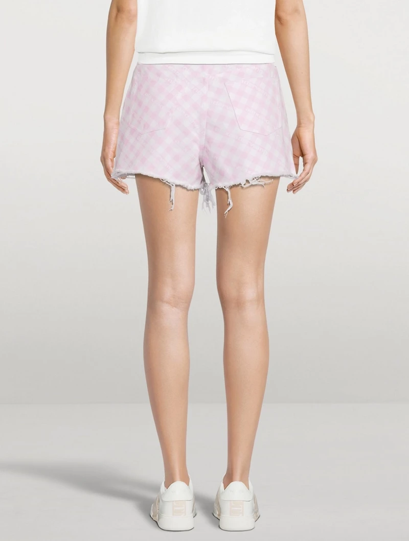 Bite Shorts Gingham Print