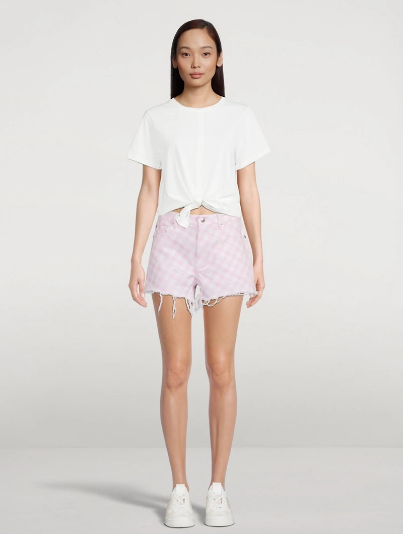 Bite Shorts Gingham Print