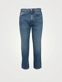Cotton Straight-Leg Jeans