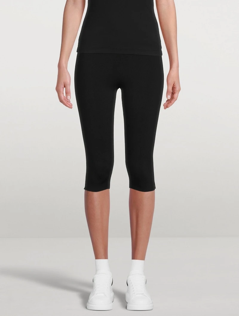 Compact Knit Cropped Leggings