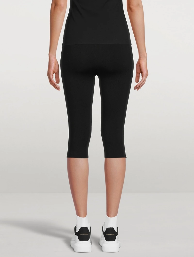 Compact Knit Cropped Leggings