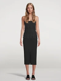 Silk Crinkled Cami Top