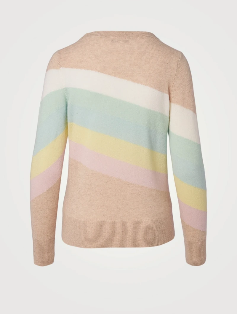 Cashmere Rainbow Intarsia Sweater