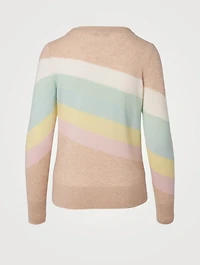 Cashmere Rainbow Intarsia Sweater