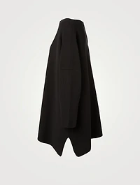 Cotton Boxy Top With Slim-Sleeves